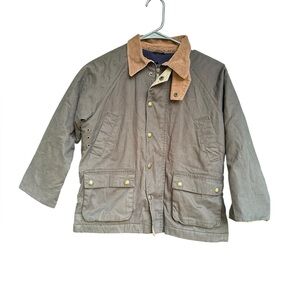 Vintage Gap Boys Barn Chore Jacket 100% Cotton Army Green S/10